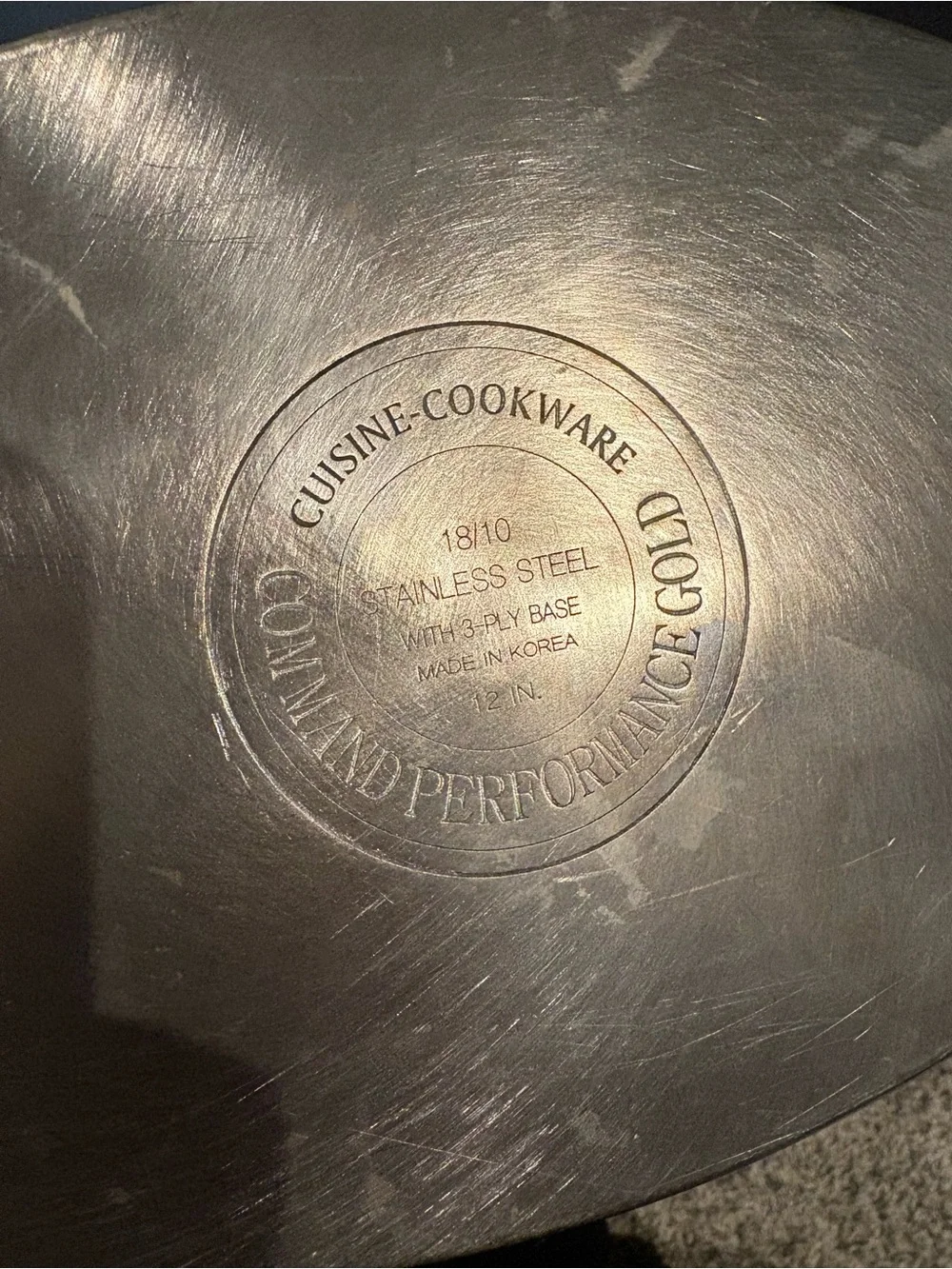 Command Performance Gold Cuisine Cookware Oval Roaster 18/10 Stainless Steel 12”